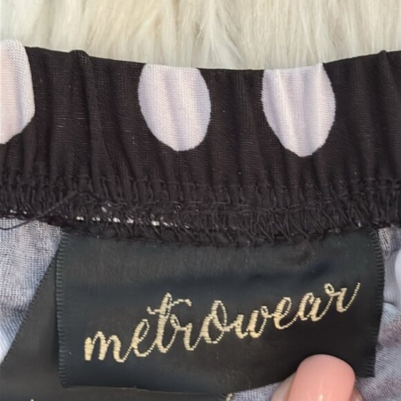 Polka Dot Maxi Skirt Black and White Sz SM - Picture 5 of 5